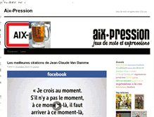 Tablet Screenshot of aix-pression.com